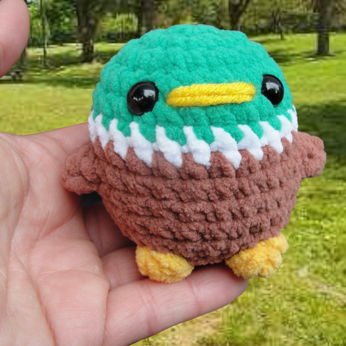 Baby Mallard Duck Crochet Plushie