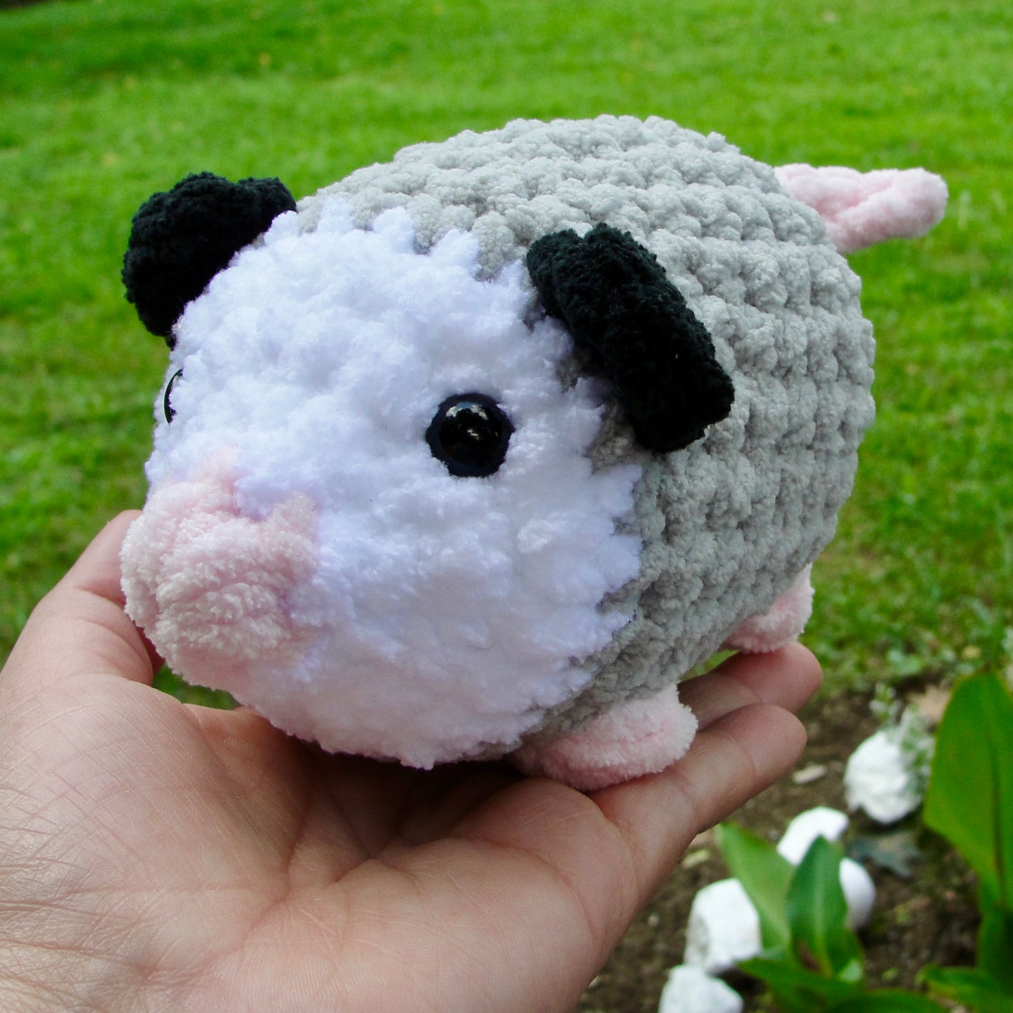 Opossum Crochet Plushie