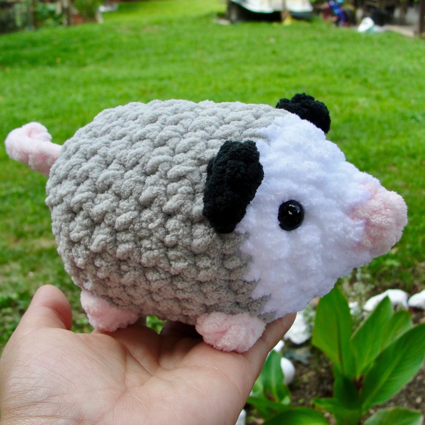 Opossum Crochet Plushie